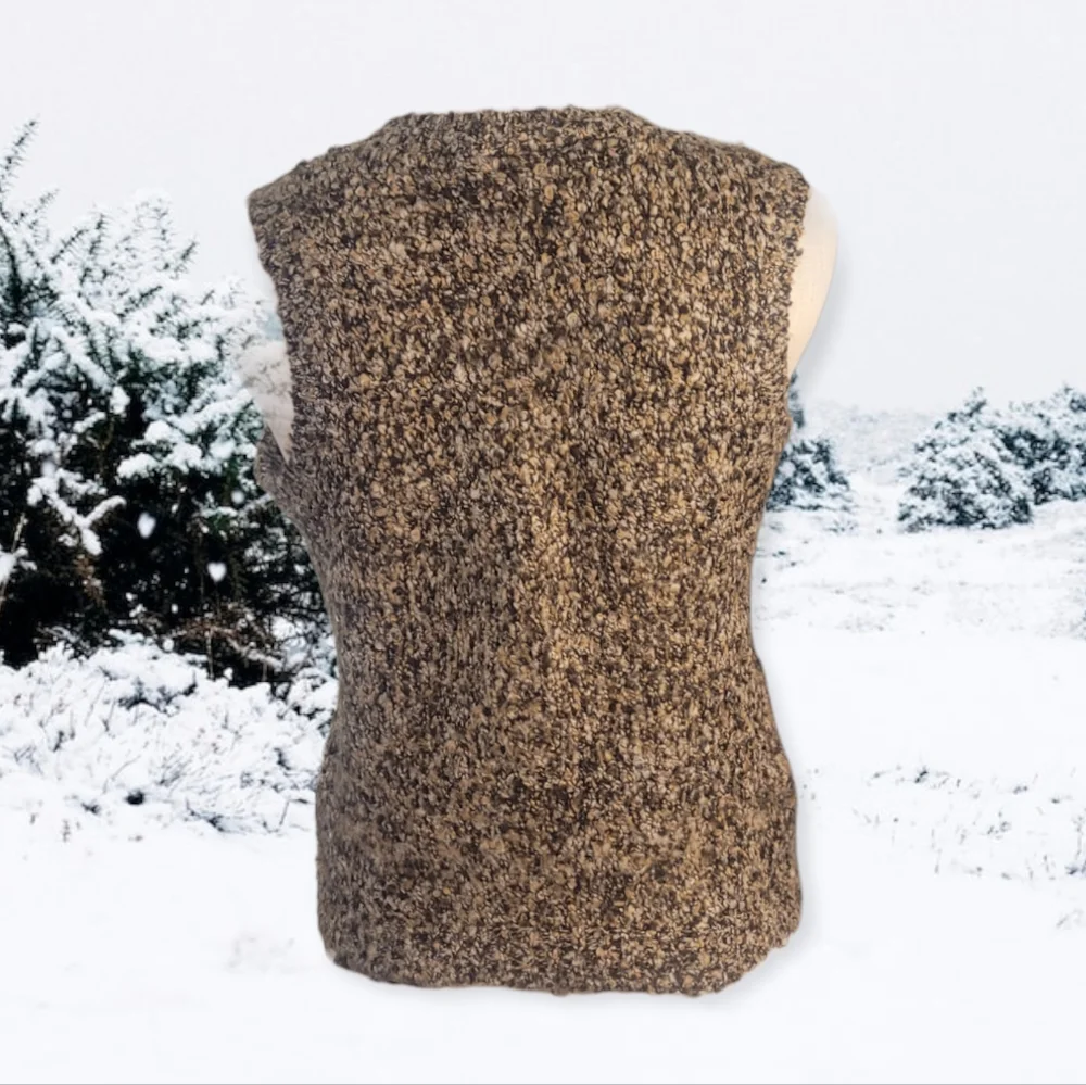 90s Brown Sweater Vest